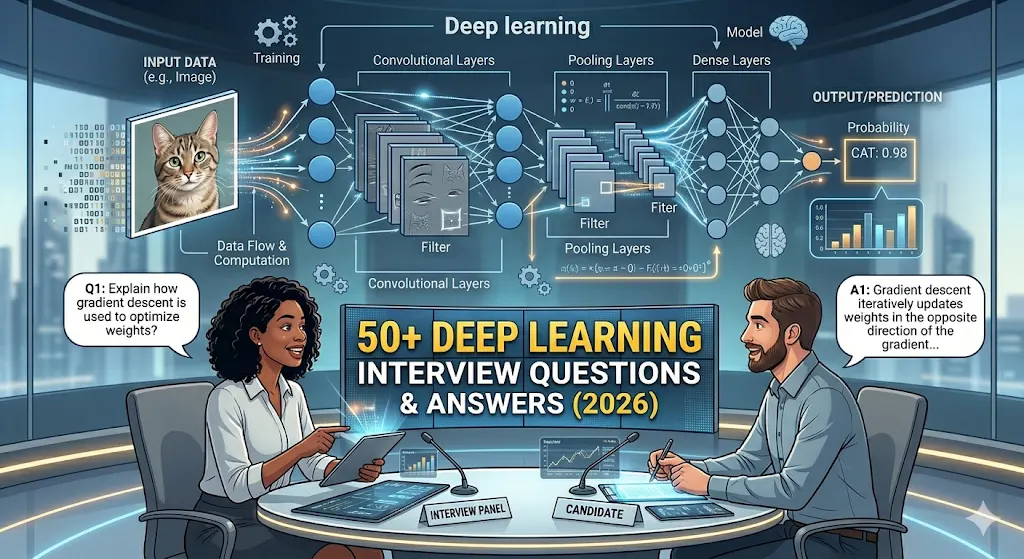 Deep Learning Interview Questions and Answers (50+) in 2026