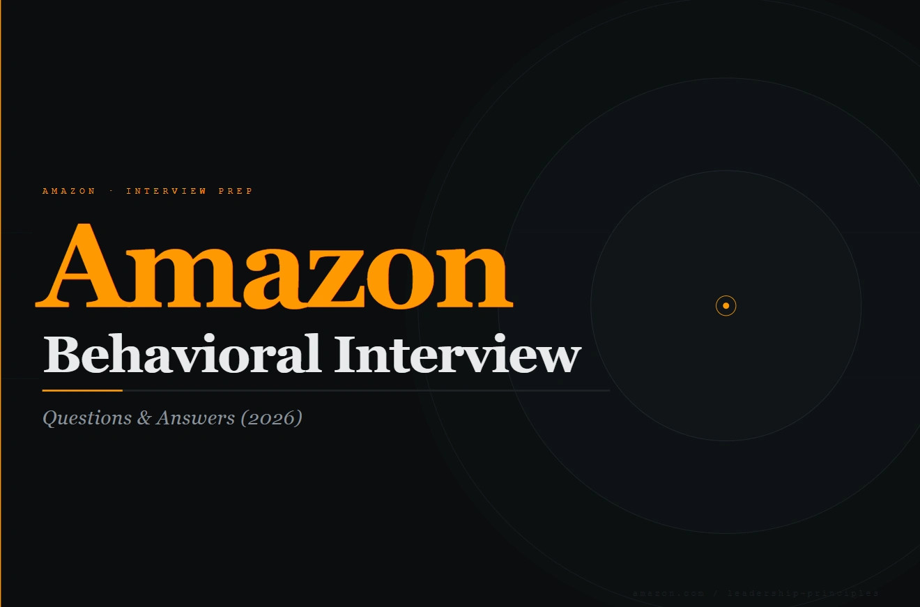 Amazon behavioral interview questions and answers