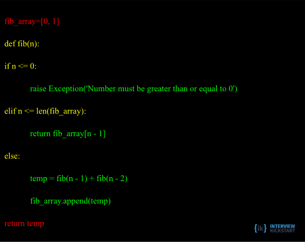 Optimized code by dynamic programming