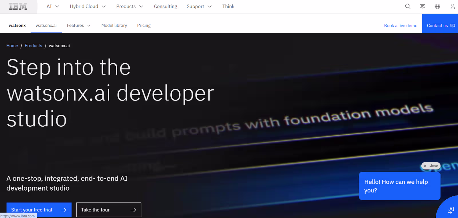 IBMWatsonx.ai no code AI agent builder platform
