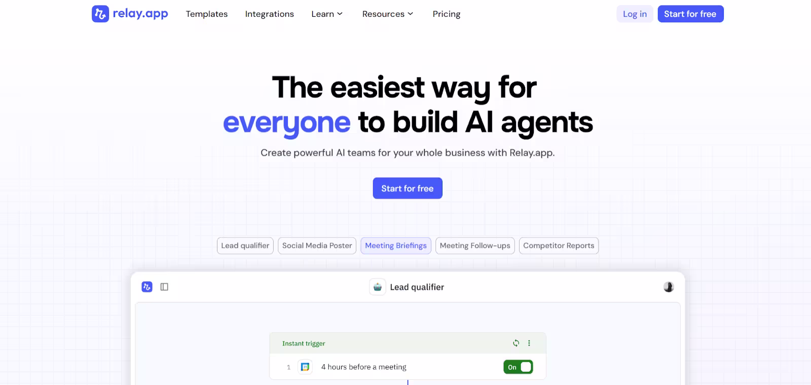Relay.app no code AI agent builder platform