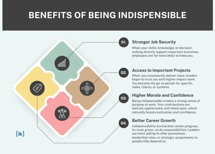 Benefits of being indispensible