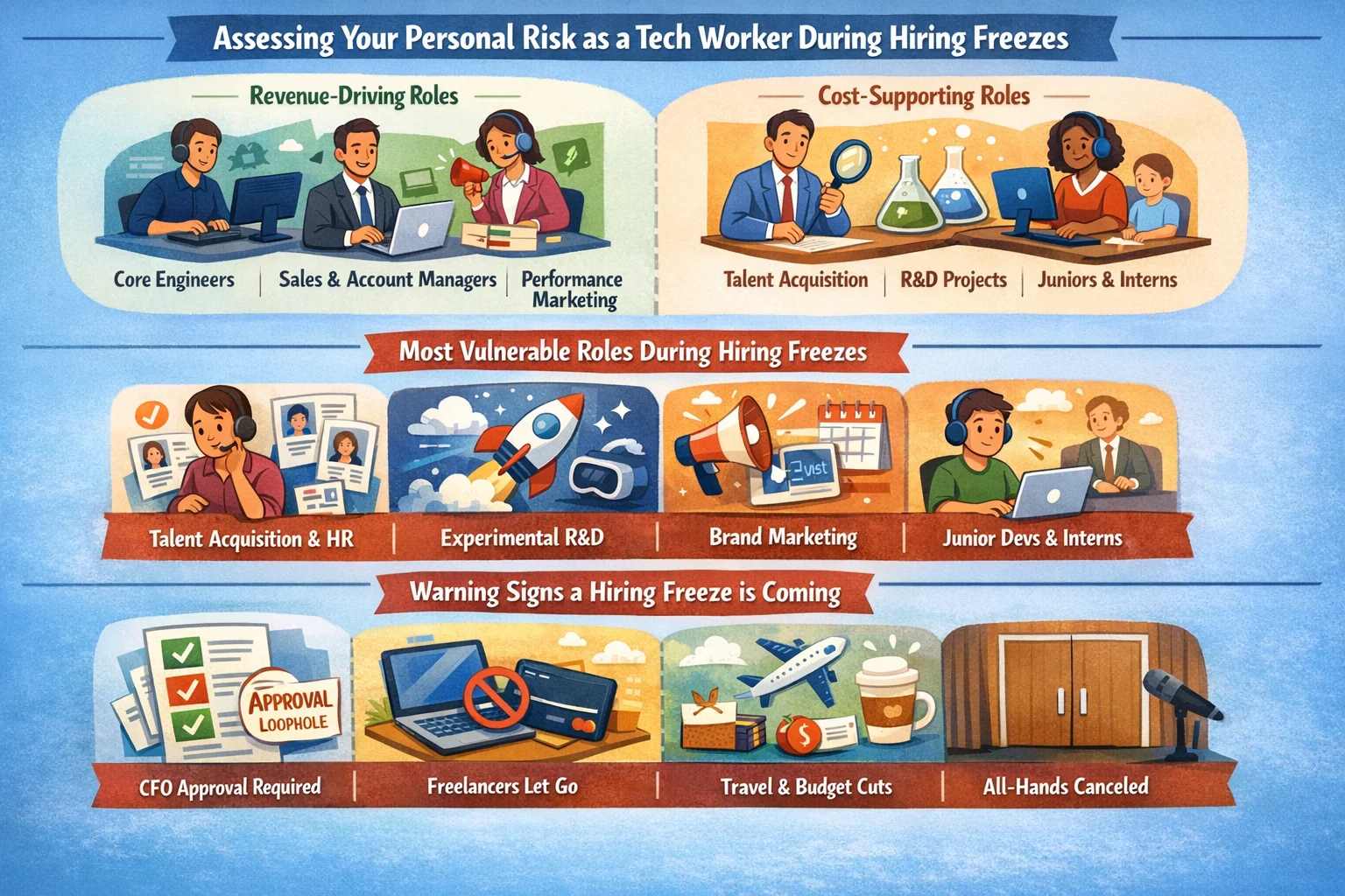 Role⁠s Most Vul‍ne‌rable During Hiring Freezes