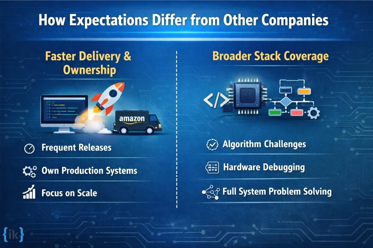 How does the Amazon embedded software engineer interview differ from other companies?