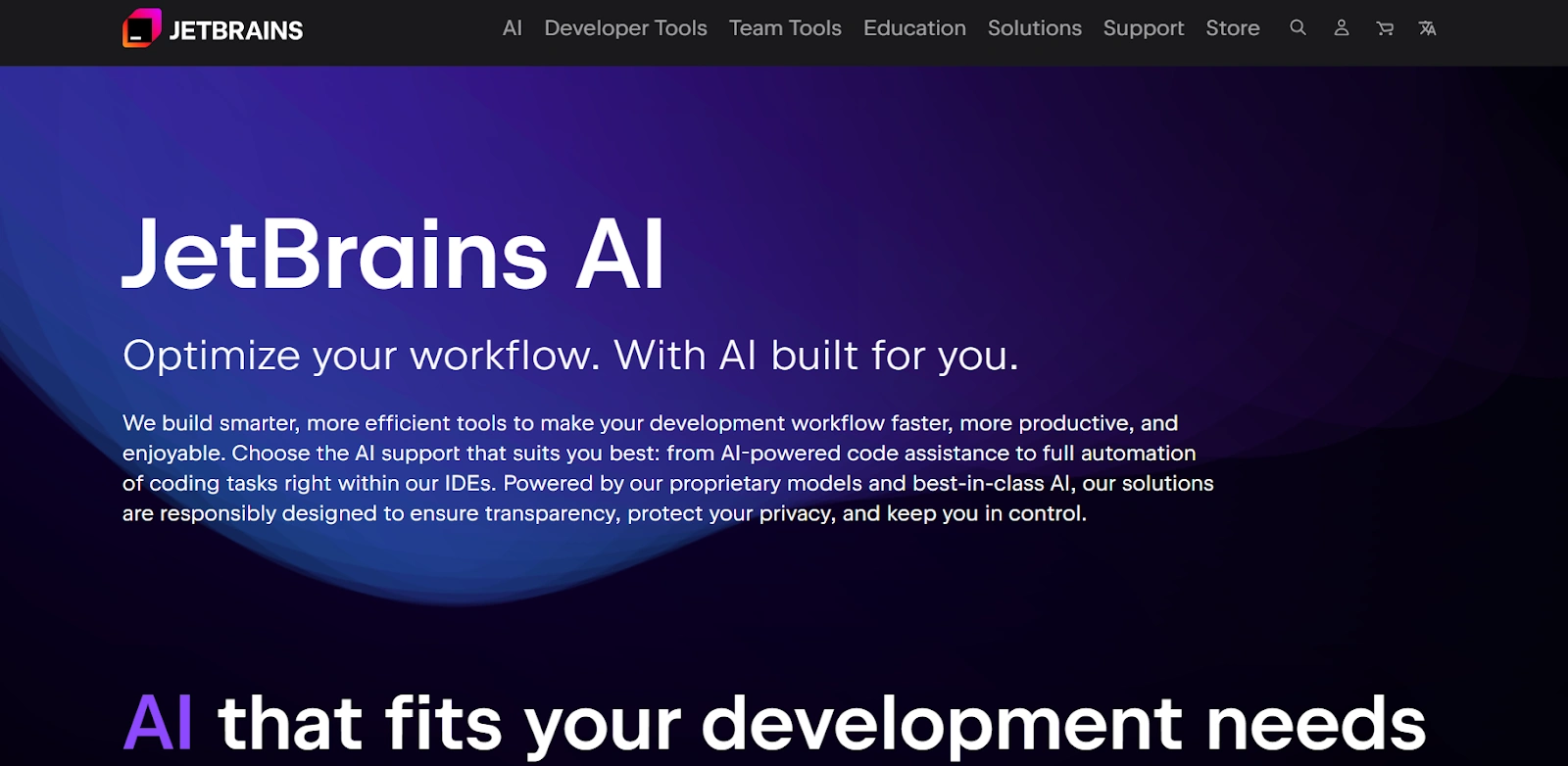 JetBrain AI Tool for Software Development