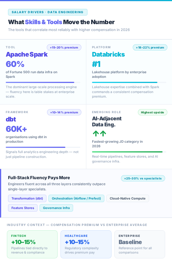 skills that increase data engineering salary