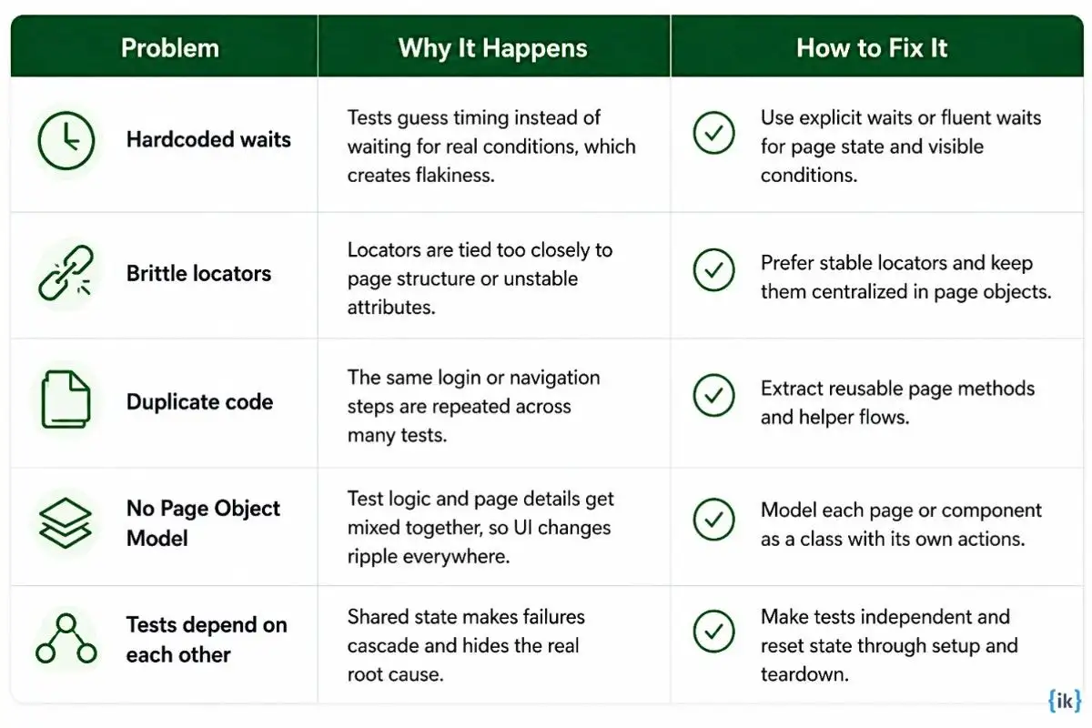 Why is the Selenium test suite hard to maintain?